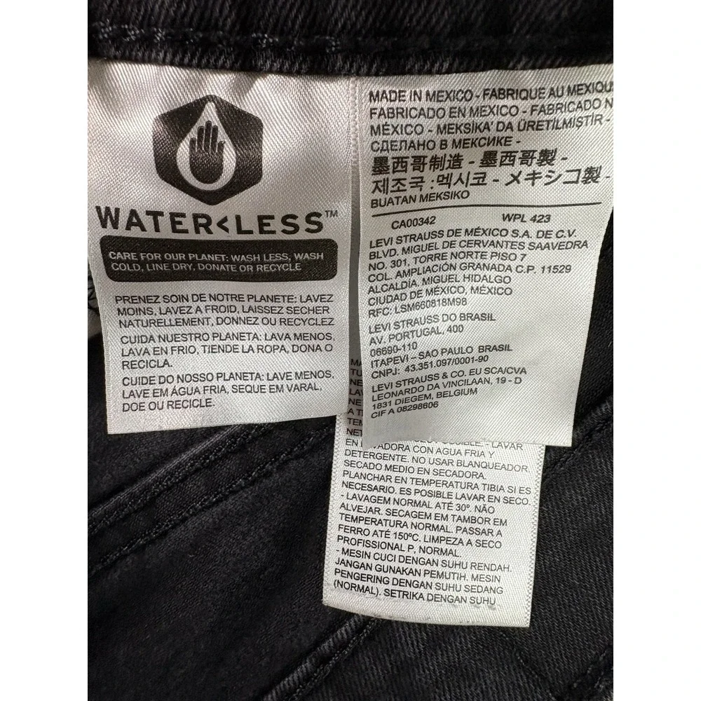 Levis 511 Jeans Men 32x34‎ Black Straight Leg Mid Rise Preppy Casual